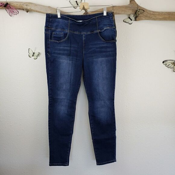 Bisou bisou high waisted skinny Jean's side zip - Picture 3 of 8